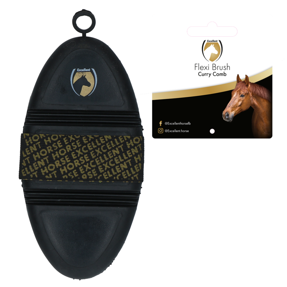 Excellent Horse Flexi Brush (borstel) Curry Comb
