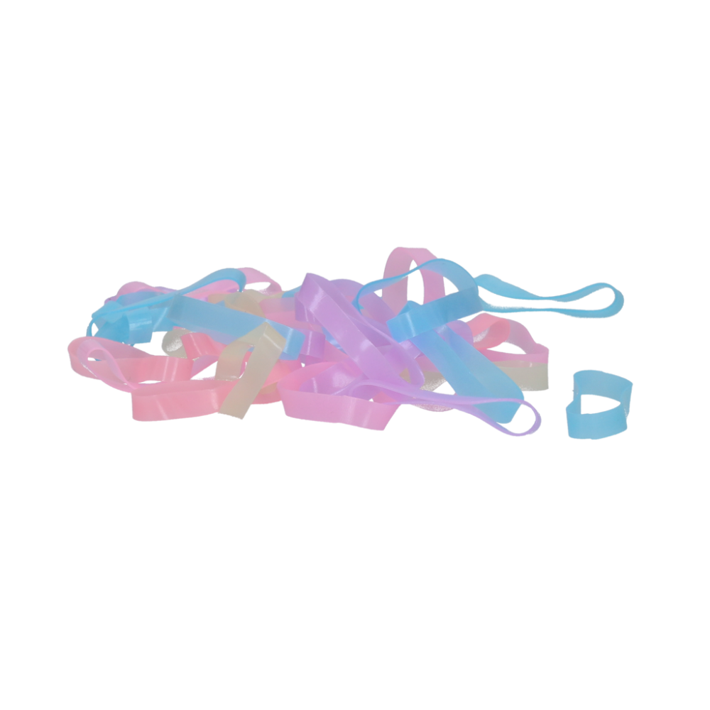 Excellent Horse Rubber Bands Silicone Rainbow (Regenboog)