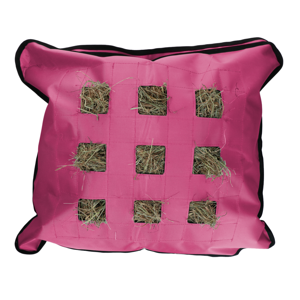 Hay Pillow Slow Feeder Vierkant Roze