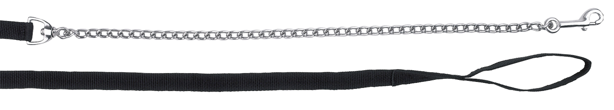 Geleidelijn met ketting zwart 250cm