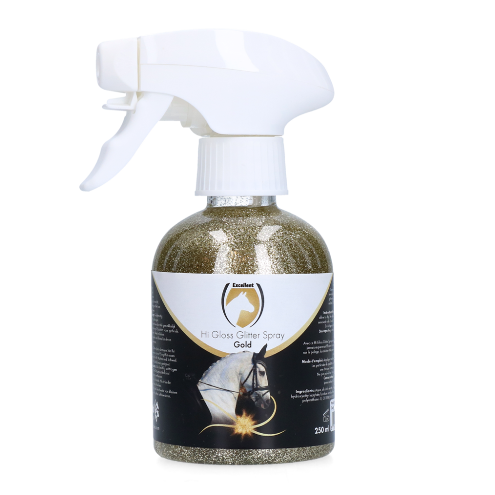 Excellent Horse Hi Gloss Glitter Spray Gold 250 ml