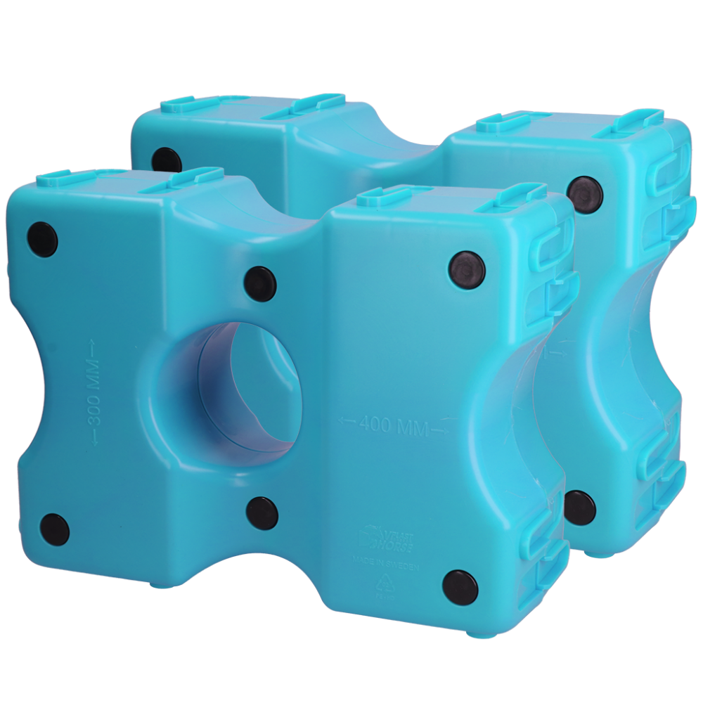 Vplast Cavaletti Hindernisblokken 2 st Blauw