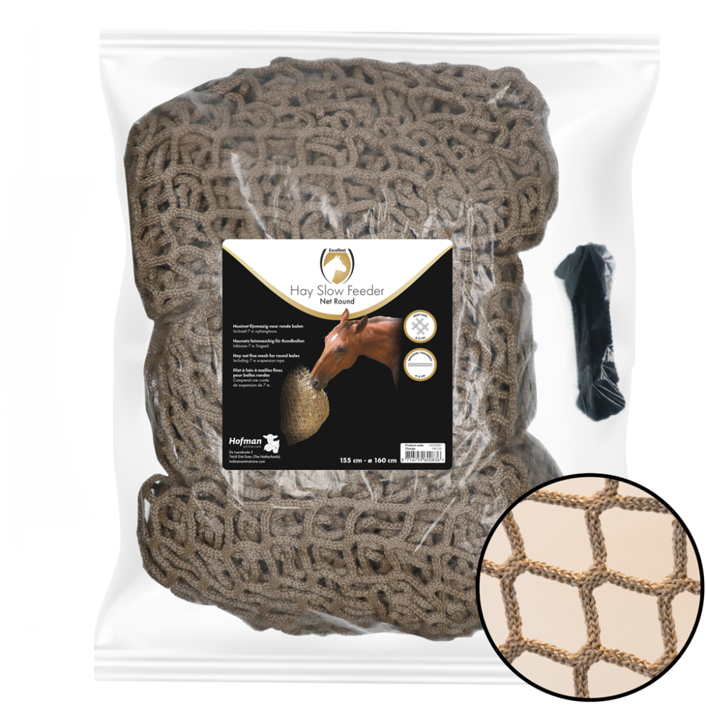 Hay Slow Feeder Net Ronde Baal