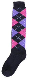 Kniekous RE d.grijs/roze/paars    43-46