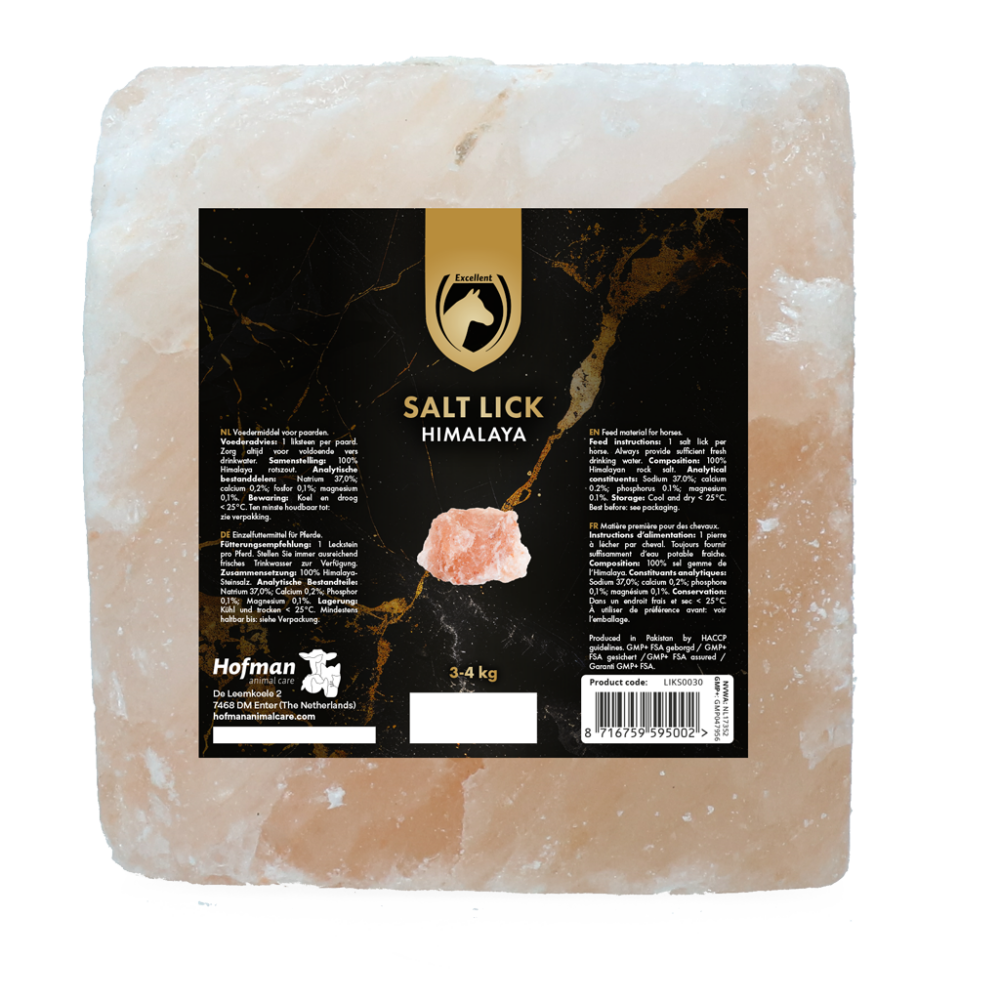 Excellent Horse Salt Lick (liksteen) Himalaya 3-4 kg (Met touw)
