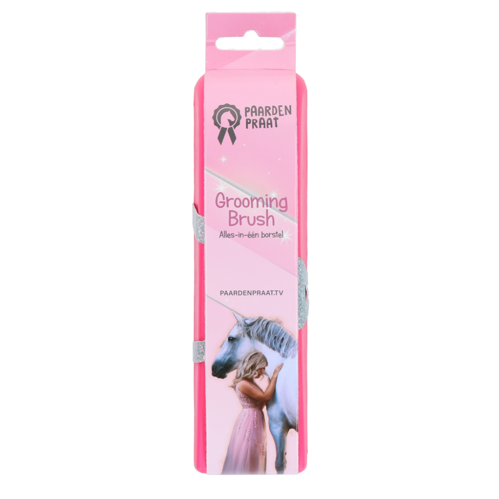 Paardenpraat Grooming Brush (borstel) Roze M
