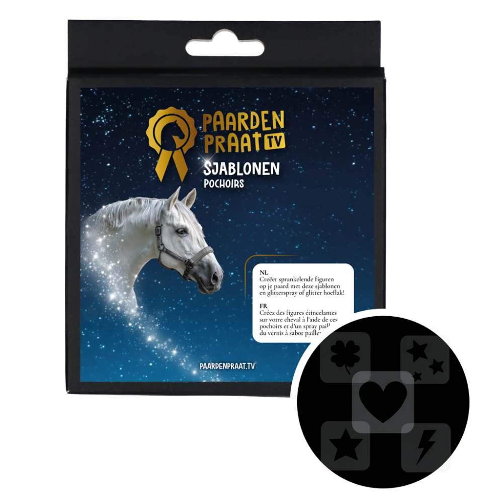 Paardenpraat TV Sjablonen 5 stuks