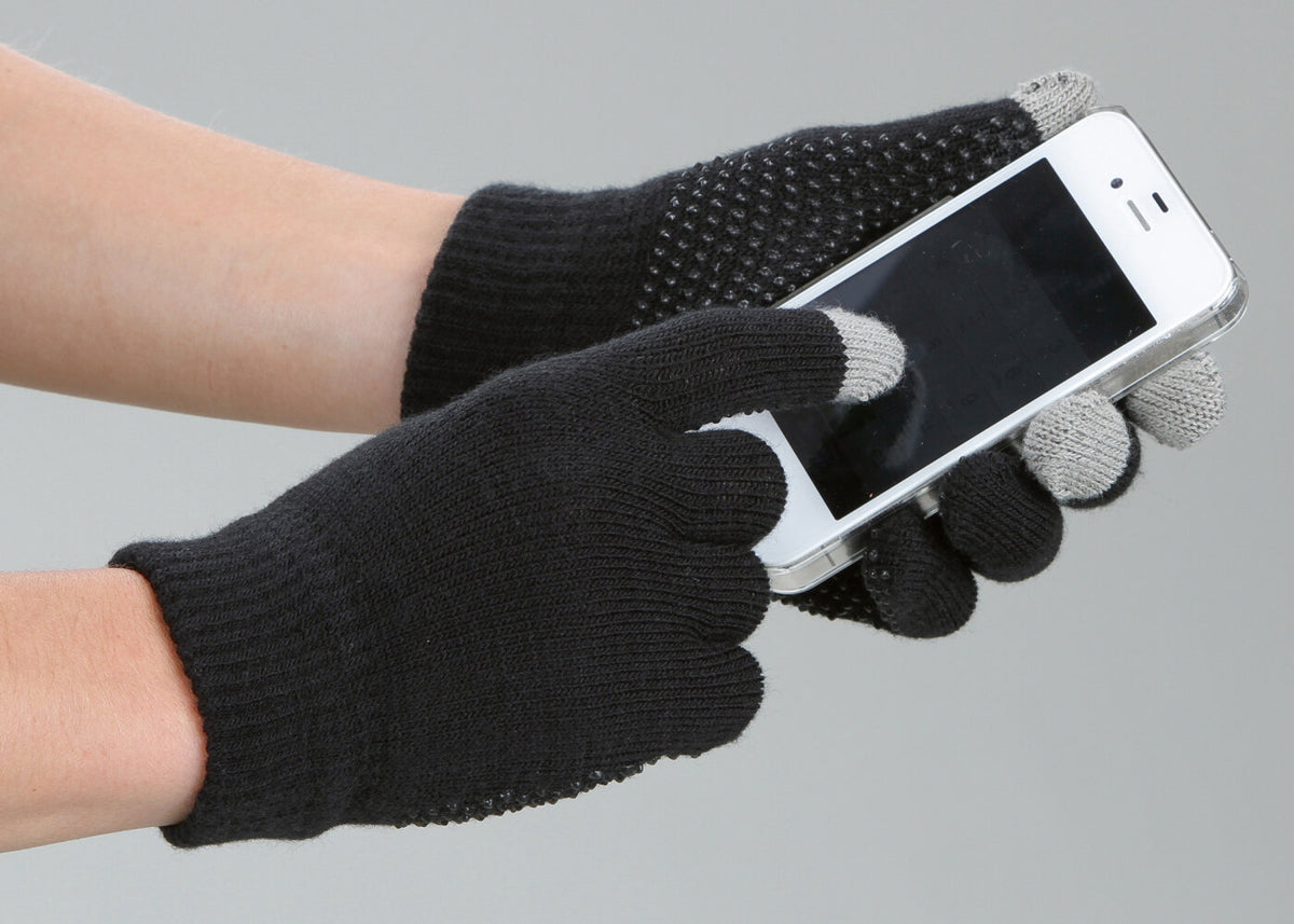 Rijhandschoen Magic Touch zwart 1size4all