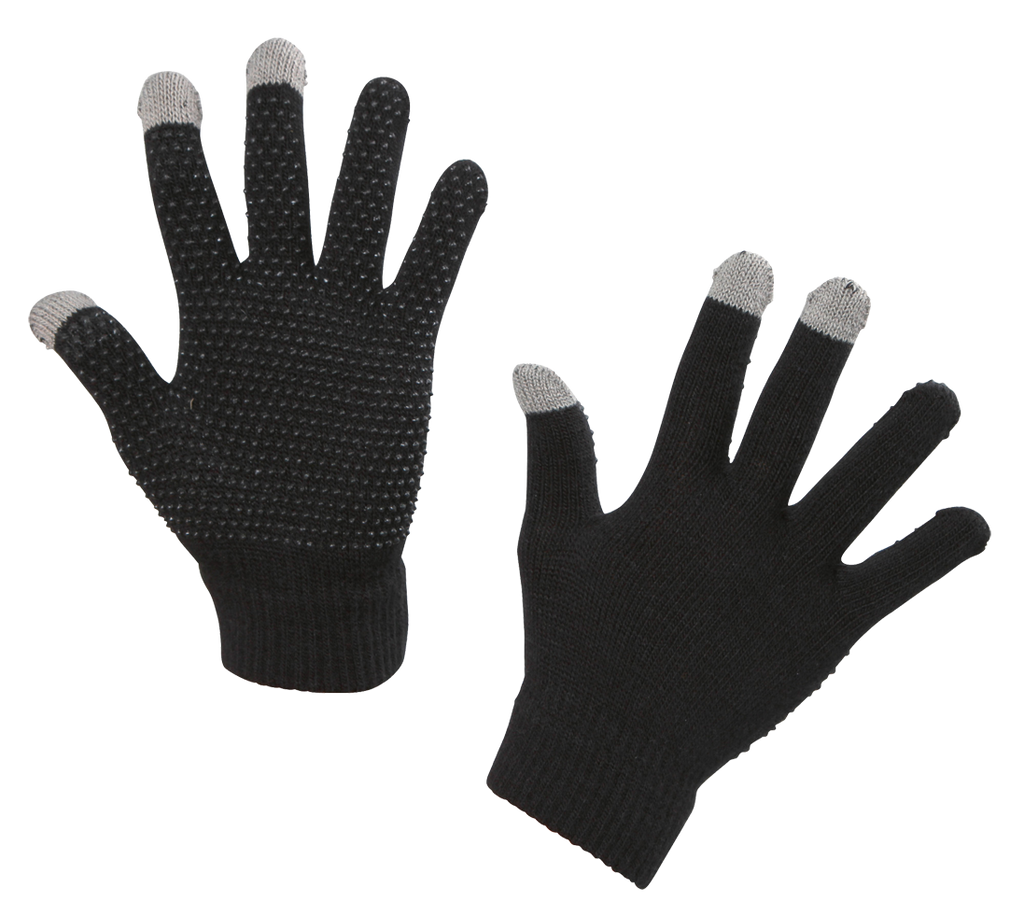 Rijhandschoen Magic Touch zwart 1size4all