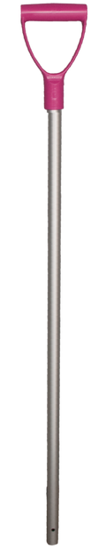Schop steel aluminium 28x105 cm Roze handvat