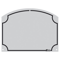 Stal Naamplaatje 70x95 mm