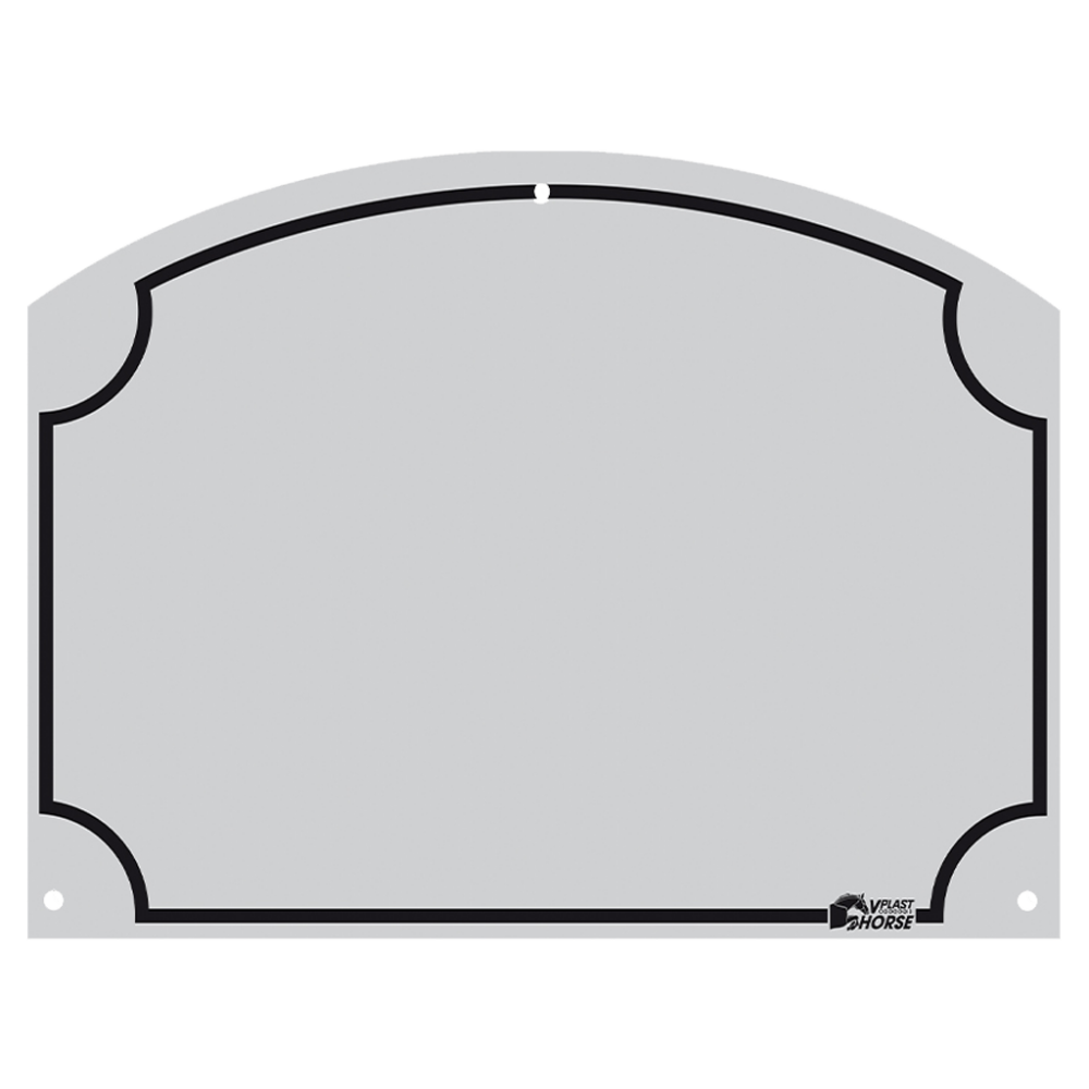 Stal Naamplaatje 70x95 mm