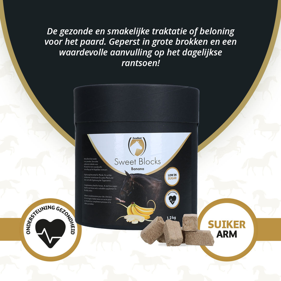 Excellent Horse Sweet Blocks Banana 1,2 kg