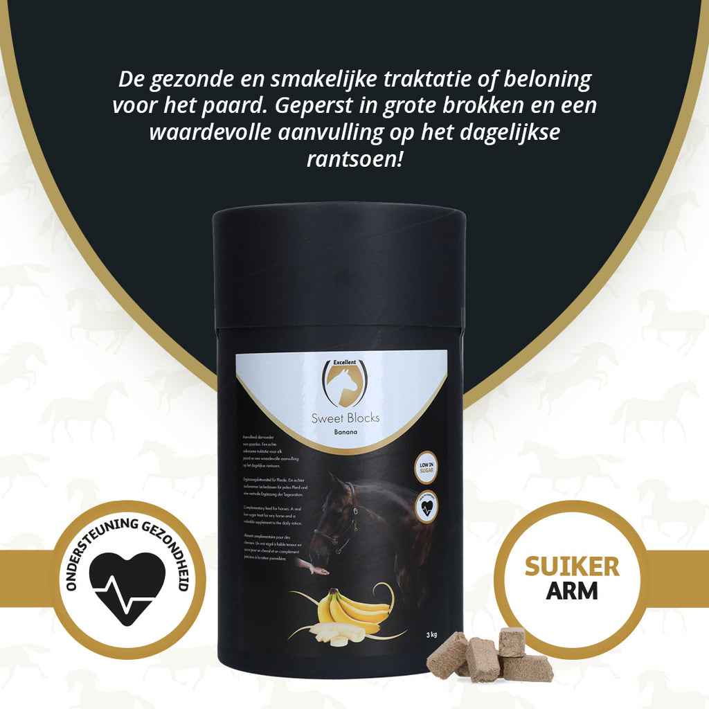 Excellent Horse Sweet Blocks Banana 3 kg