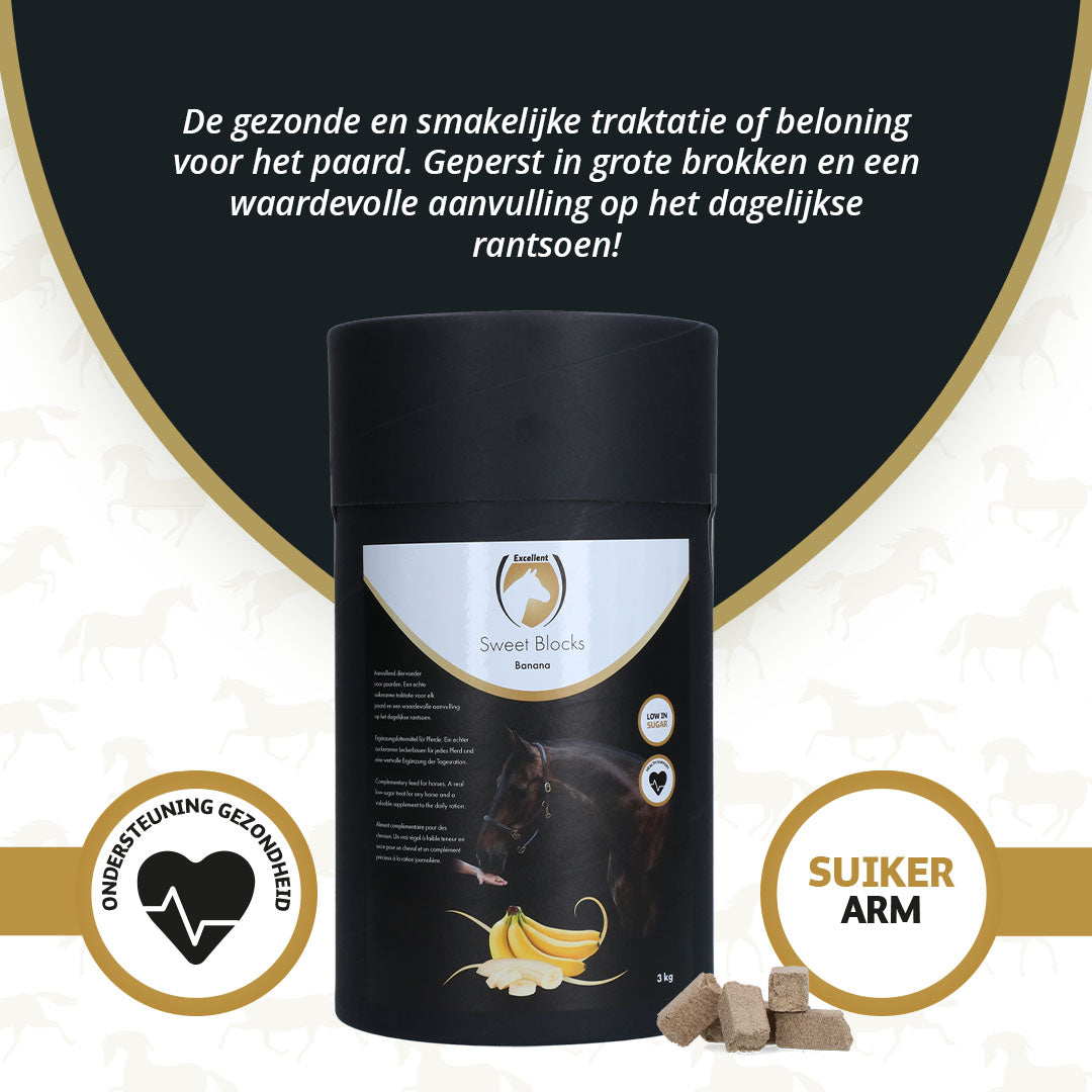 Excellent Horse Sweet Blocks Banana 3 kg