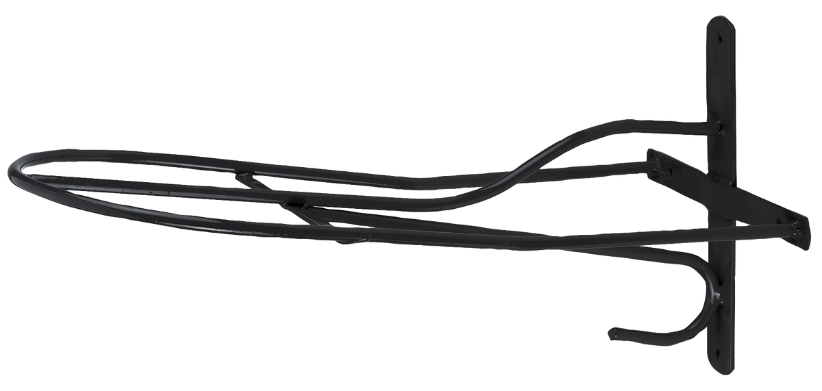 Zadelhouder metaal 54 cm Zwart