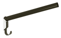 Zadelhouder 44cm rond metaal zwart